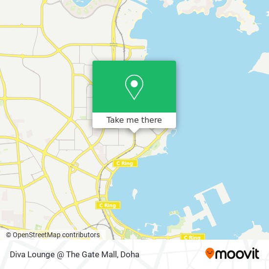 Diva Lounge @ The Gate Mall map