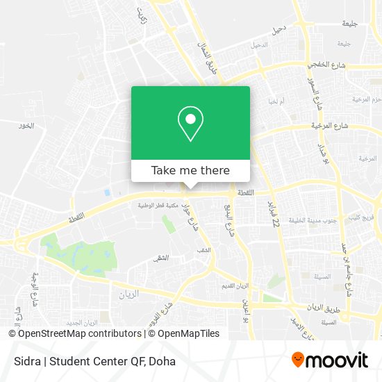 Sidra | Student Center QF map