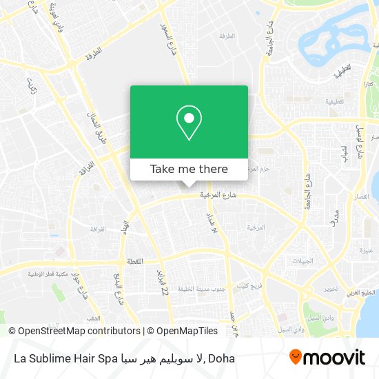 La Sublime Hair Spa لا سوبليم هير سبا map