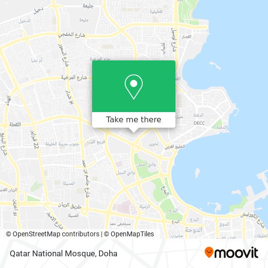 Qatar National Mosque map