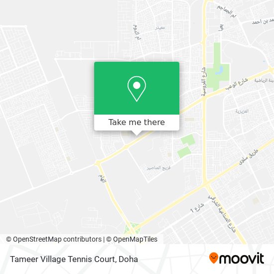 Tameer Village Tennis Court map