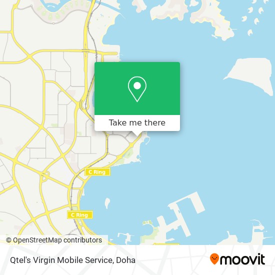 Qtel's Virgin Mobile Service map