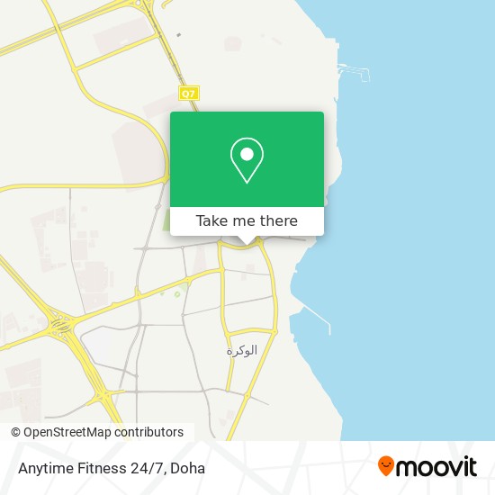 Anytime Fitness 24/7 map