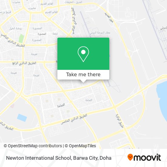 Newton International School, Barwa City map