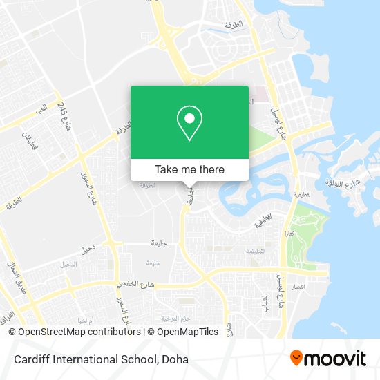 Cardiff International School map