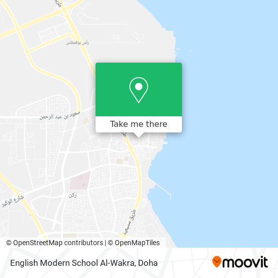 English Modern School Al-Wakra map