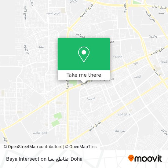 Baya Intersection تقاطع بعيا map