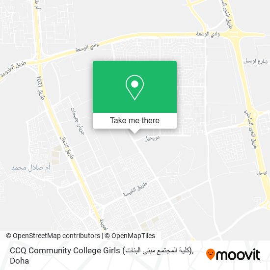 CCQ Community College Girls (كلية المجتمع مبنى البنات) map