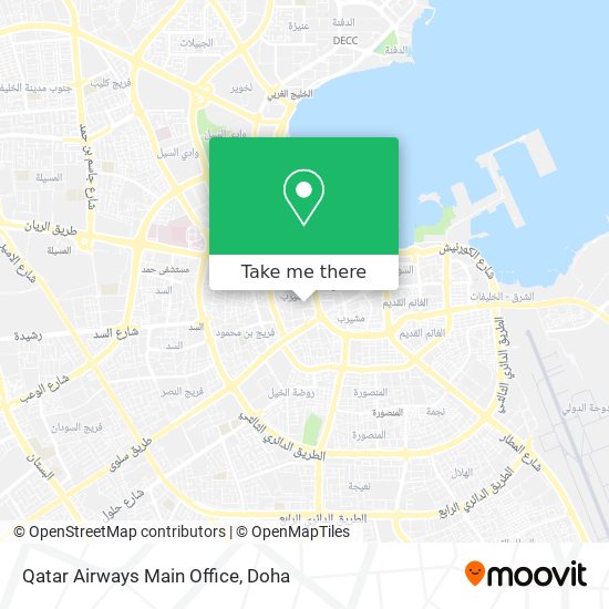 Qatar Airways Main Office map