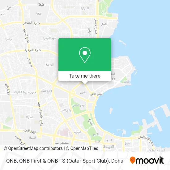 QNB, QNB First & QNB FS (Qatar Sport Club) map