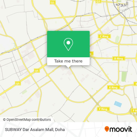 SUBWAY Dar Asalam Mall map