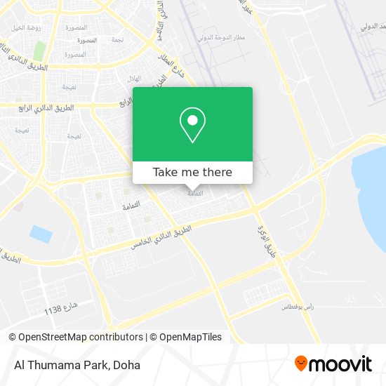 Al Thumama Park map