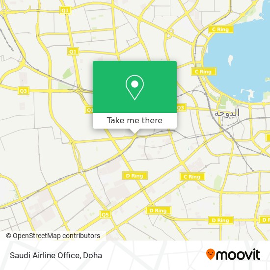 Saudi Airline Office map