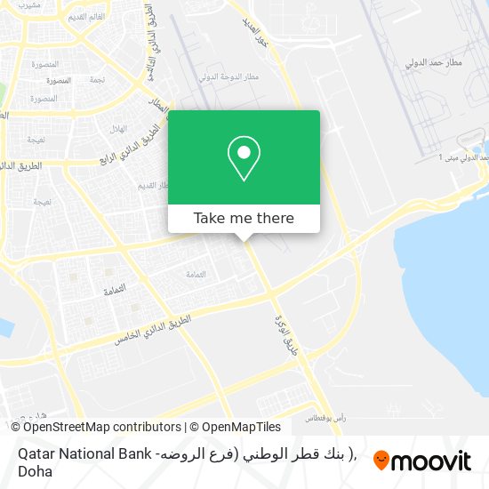 Qatar National Bank -بنك قطر الوطني (فرع الروضه  ) map