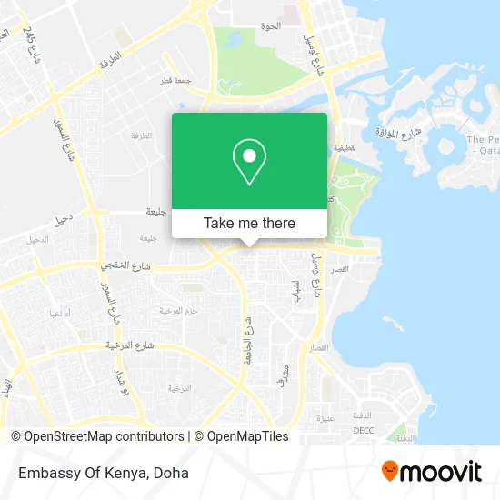 Embassy of Kenya map