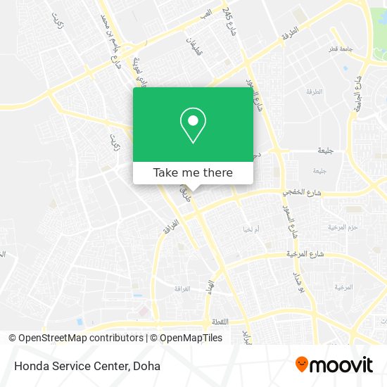 Honda Service Center map