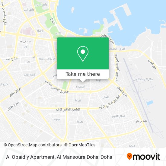 Al Obaidly Apartment, Al Mansoura Doha map