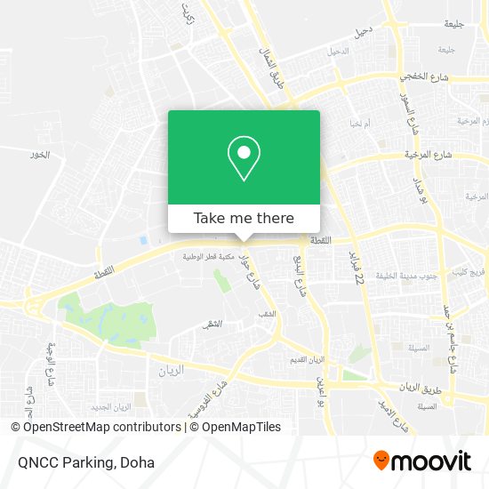 QNCC Parking map