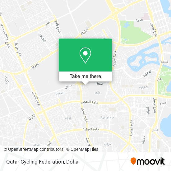 Qatar Cycling Federation map