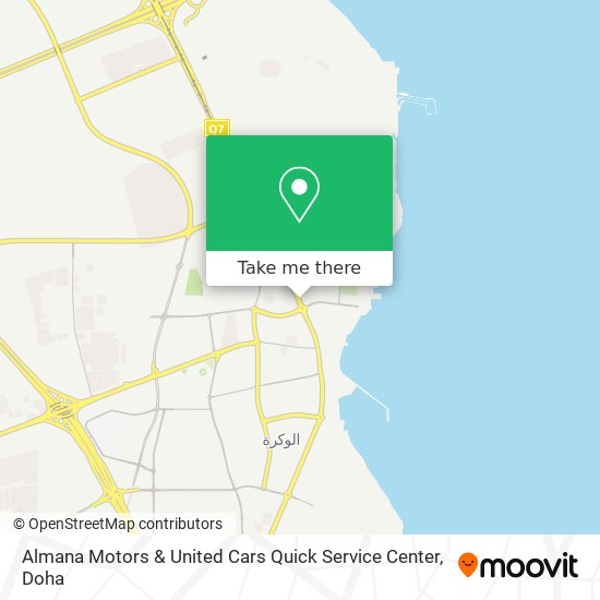 Almana Motors & United Cars Quick Service Center map