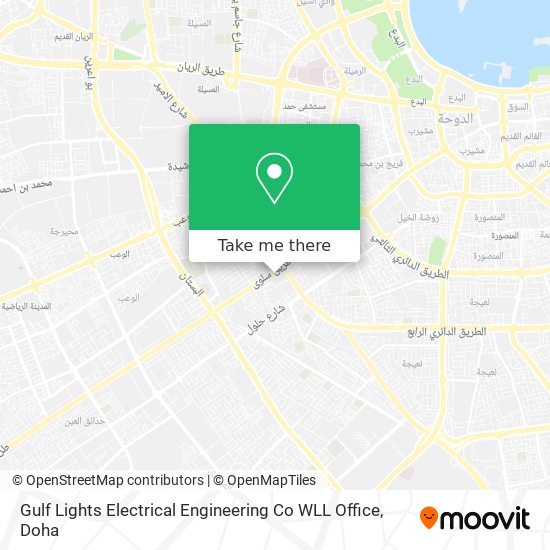 Gulf Lights Electrical Engineering Co WLL Office map