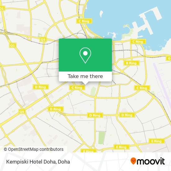Kempiski Hotel Doha map