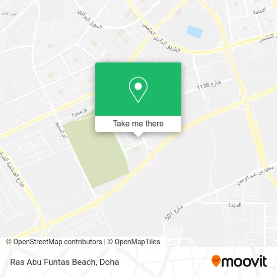 Ras Abu Funtas Beach map