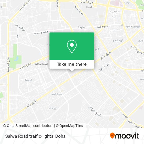 Salwa Road traffic-lights map
