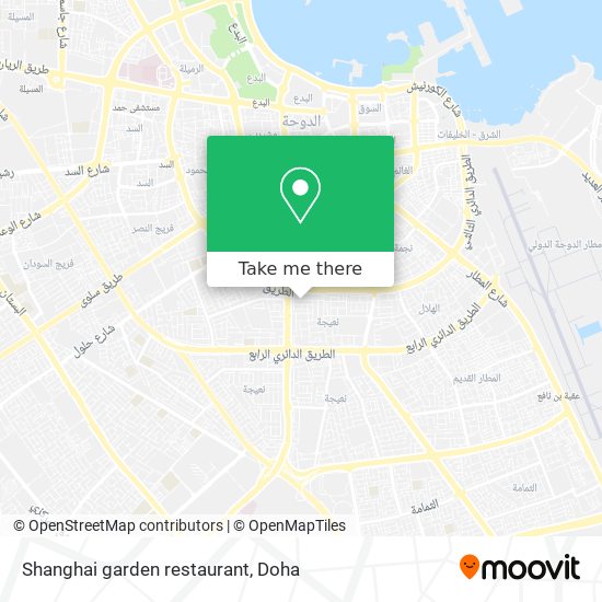 Shanghai garden restaurant map