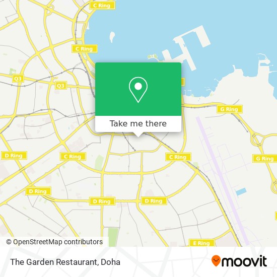 The Garden Restaurant map