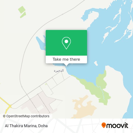 Al Thakira Marina map