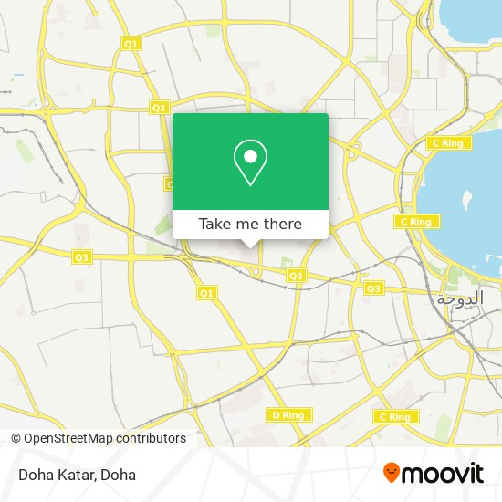 Doha Katar map