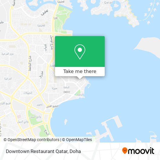 Downtown Restaurant Qatar map