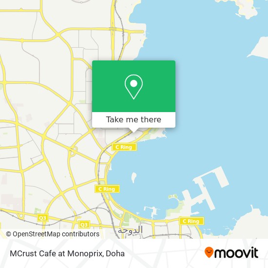 MCrust Cafe at Monoprix map