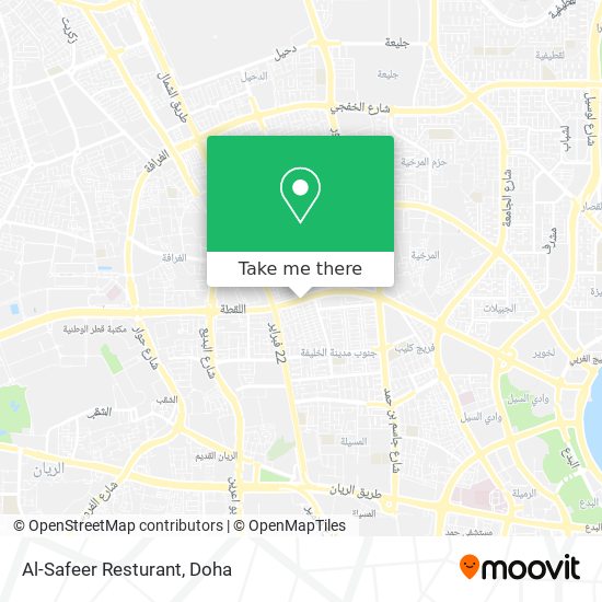 Al-Safeer Resturant map