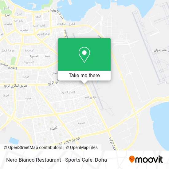Nero Bianco Restaurant - Sports Cafe map