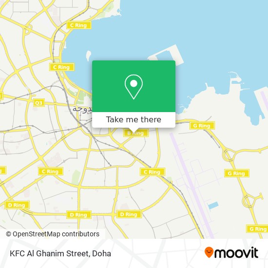 KFC Al Ghanim Street map