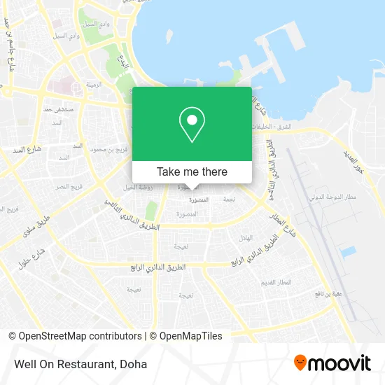 Well On Restaurant map
