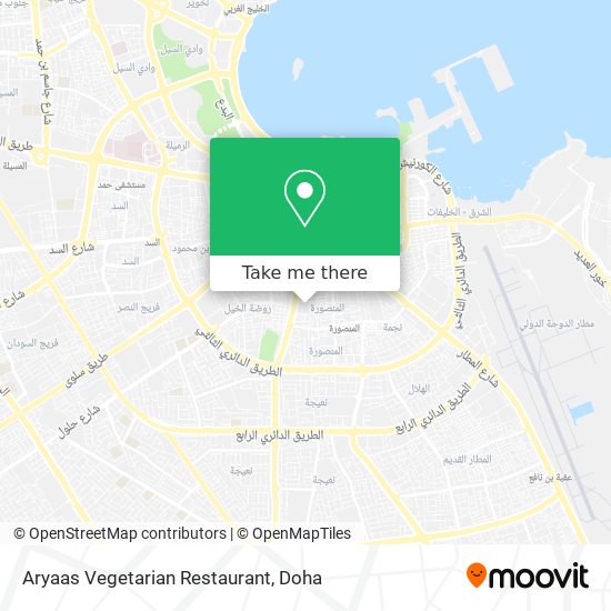 Aryaas Vegetarian Restaurant map