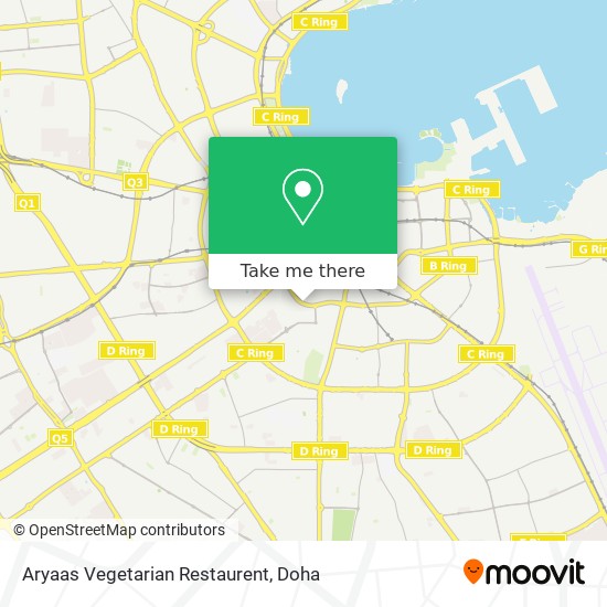 Aryaas Vegetarian Restaurent map
