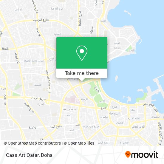 Cass Art Qatar map