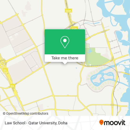 Law School - Qatar University map