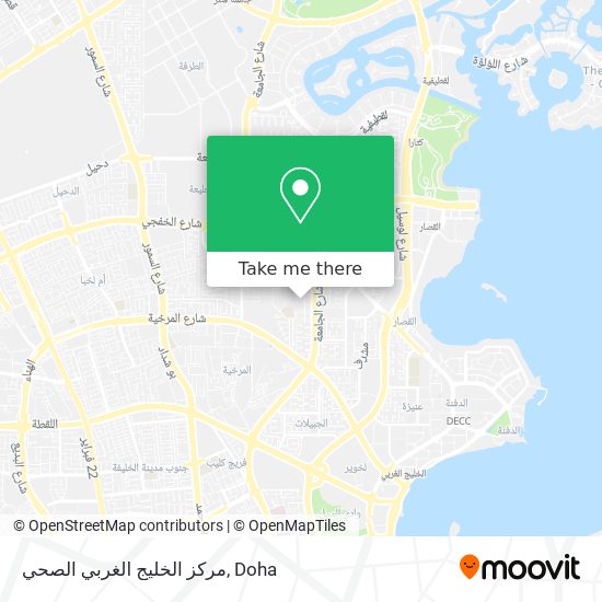 مركز الخليج الغربي الصحي map