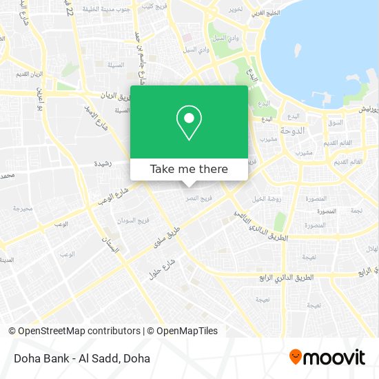 Doha Bank - Al Sadd map