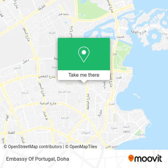 Embassy of Portugal map