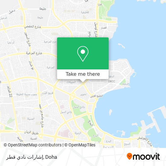 إشارات نادي قطر map