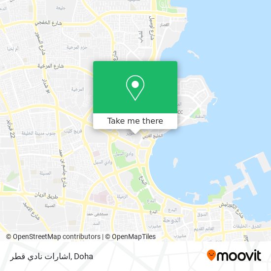 اشارات نادي قطر map