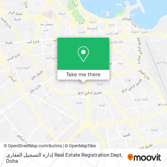 إدارة التسجيل العقاري Real Estate Registration Dept map