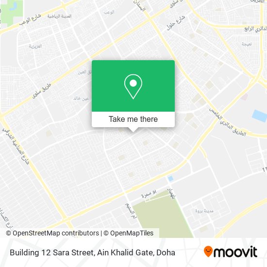 Building 12 Sara Street, Ain Khalid Gate map