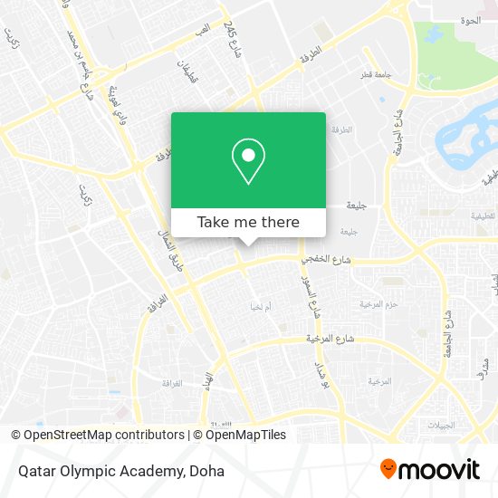 Qatar Olympic Academy map